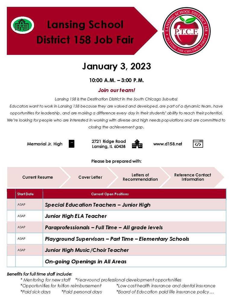 D158 Winter Job Fair