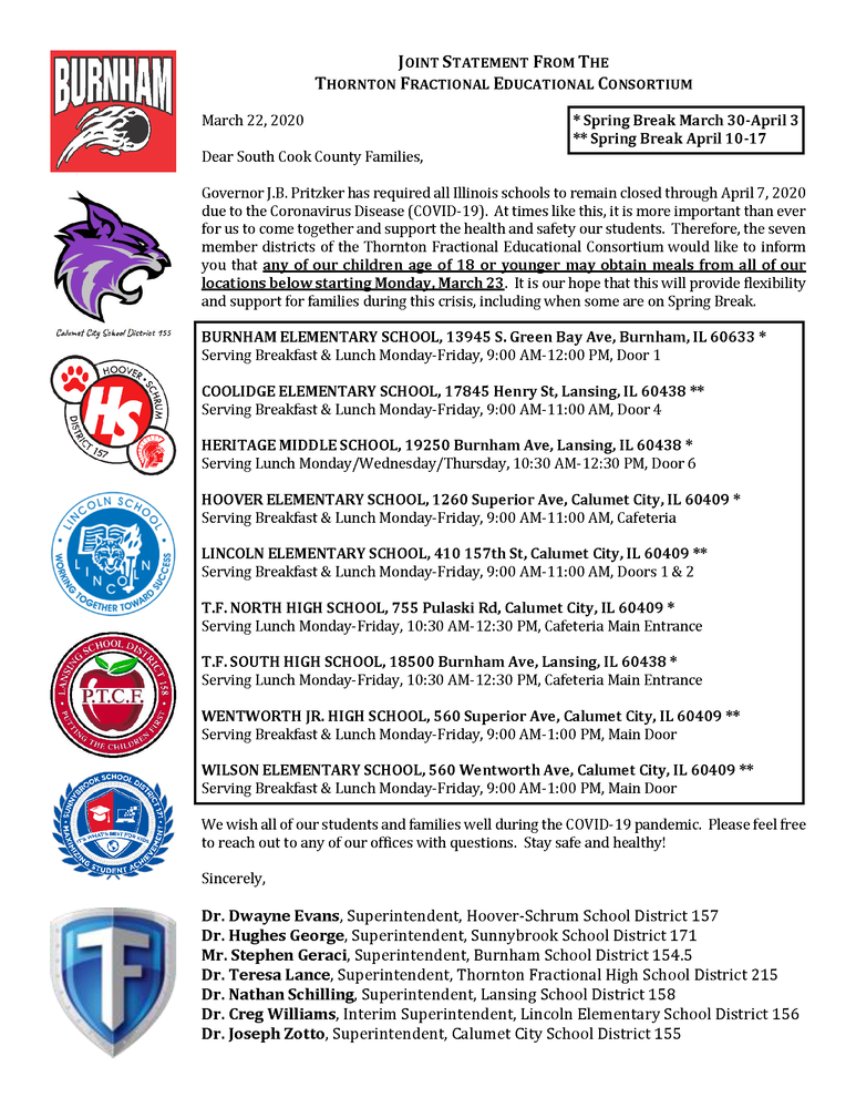 TFEC Joint Statement 03-22-20