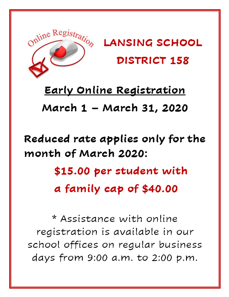 Early Online Registration