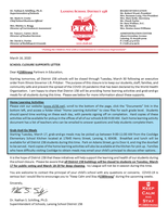District 158 Closure Support