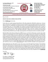 D158 End of 20-21 School Year Letter