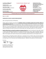 Mandatory School Closure Announcement