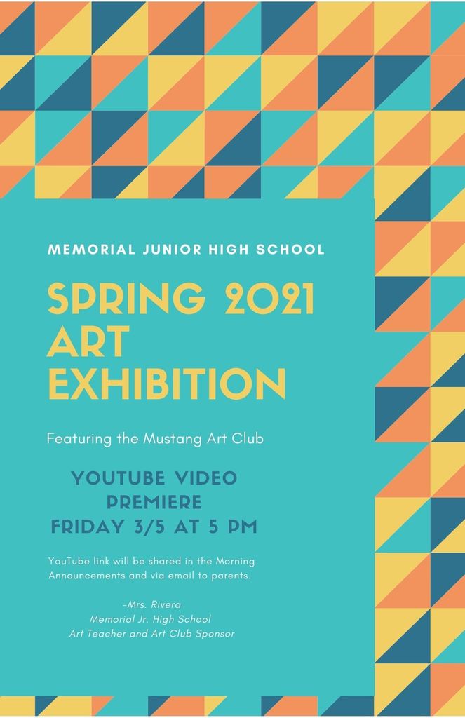 Memorial Junior High School 2021 Spring Art Exhibition
