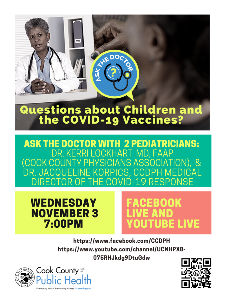 Ask A Doctor - Wednesday November 3 - 7:00pm.